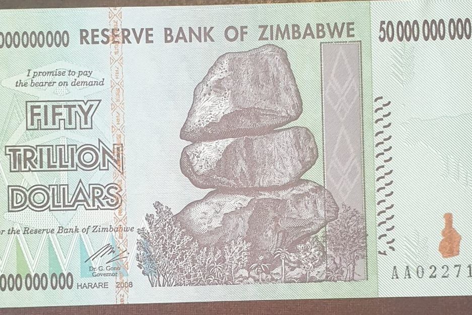 banknote Banknote from Zimbabwe